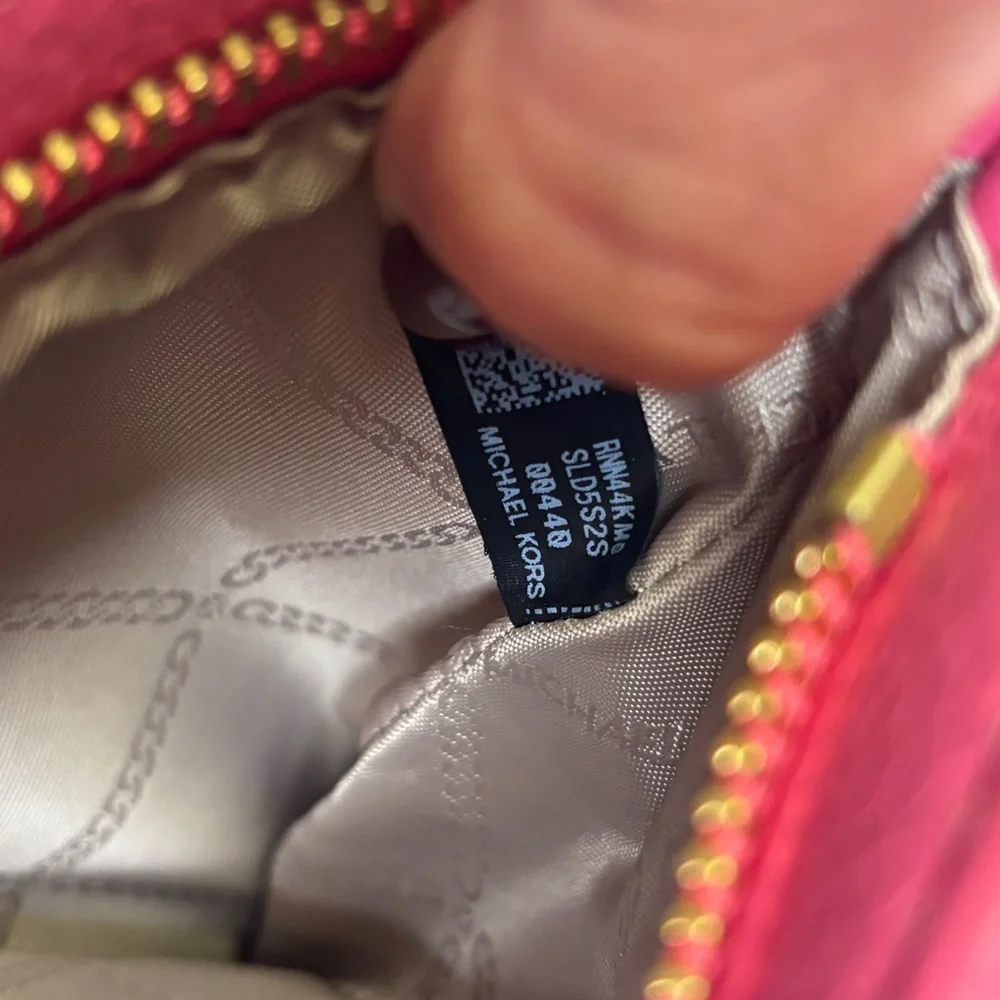 Michael Kors Townsend Pink Leather Small Convertible Bucket Bag Crossbody - Picture 13 of 15